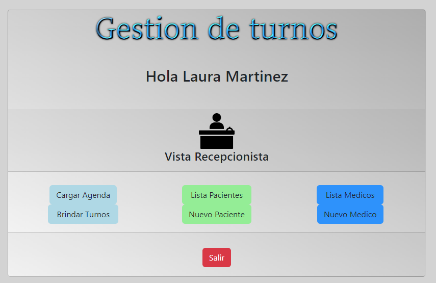 Gestion de turnos